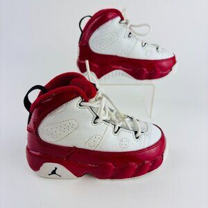 Nike Air Jordan 9 Retro Kids Sz 6C White Red Sneakers Toddler Jordans 401812-160